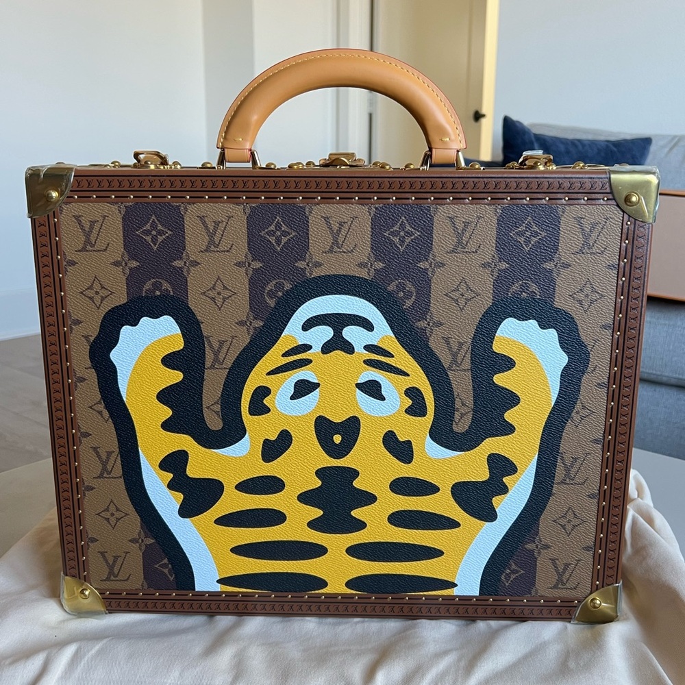 Louis Vuitton x Nigo Cotteville 40 Trunk Monogram Striped- Limited Edition